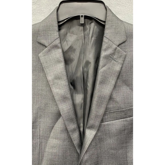 Kenneth Cole Reaction Sport Jacket Men’s Size 40R Gray Double Vented Blazer Coat - Picture 8 of 16